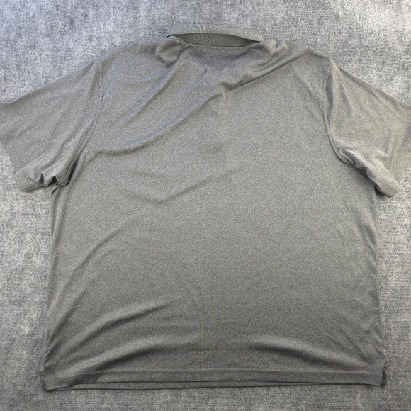Reebok Golf Polo 4XL‎ Gray Solid Performance Short Sleeve Logo Polyester - Picture 7 of 8